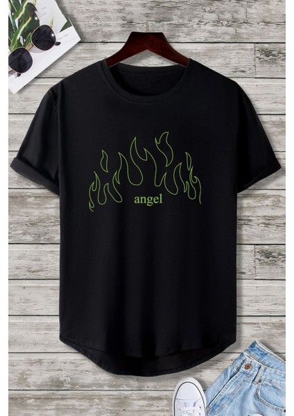 Angel Baskılı T-Shirt fırsatları
