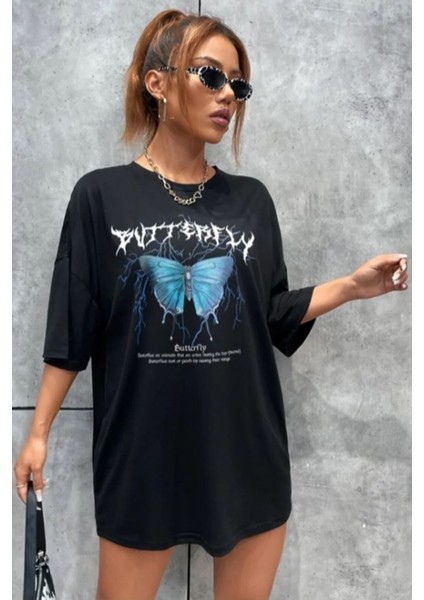 Kelebek Baskılı Tasarım Tshirt modelleri