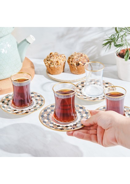 Hasır 12 Parça Çay 6 Kişilik Çay Seti fiyatları