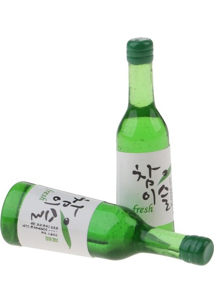 5 Adet Minyatür Shochu Şişeler Modeli Bebek Binası Mutfak Yiyecekleri
