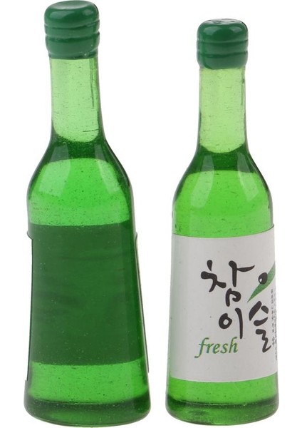 5 Adet Minyatür Shochu Şişeler Modeli Bebek Binası Mutfak Yiyecekleri