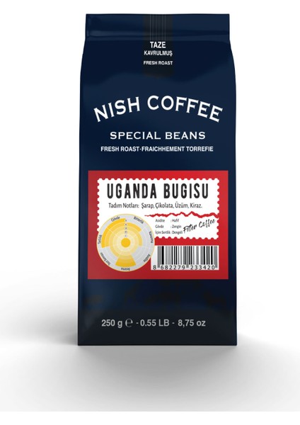 Filtre Kahve Nish Uganda Bugisu 250Gr