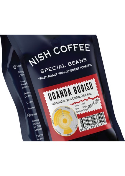 Filtre Kahve Nish Uganda Bugisu 250Gr