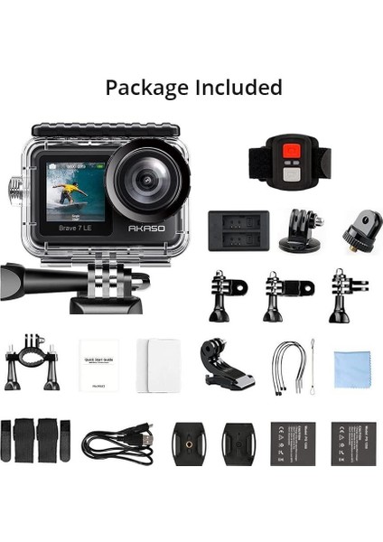 Brave 7 Le 4K30FPS 20MP Wifi Aksiyon Kamera