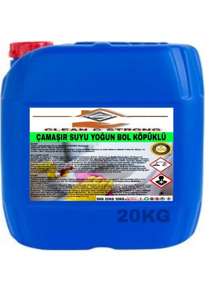 Çamaşır Suyu Köpüklü Yoğun 20 kg