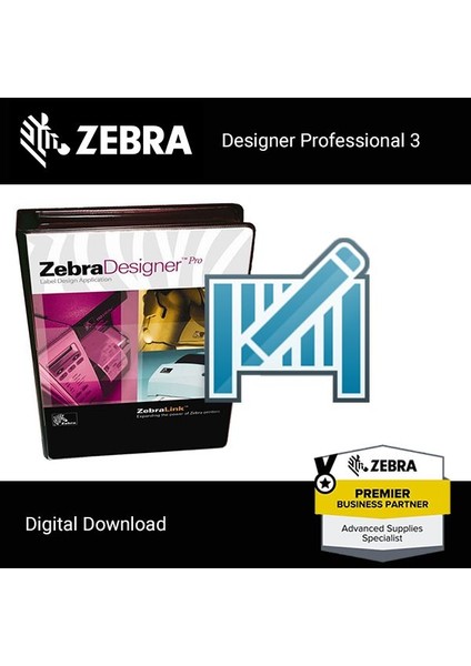 Profesyonel Etiket Barkod Tasarım Programı Versiyon 3 (Zebra Designer Pro V3)