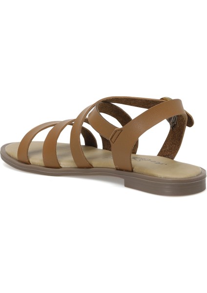 CS21032 2fx Taba Kadın Düz Sandalet