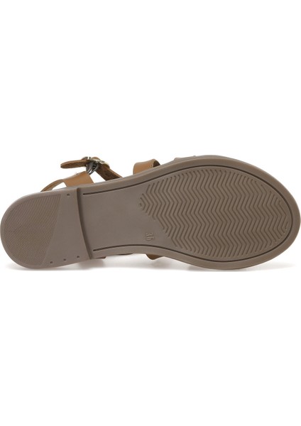 CS21032 2fx Taba Kadın Düz Sandalet