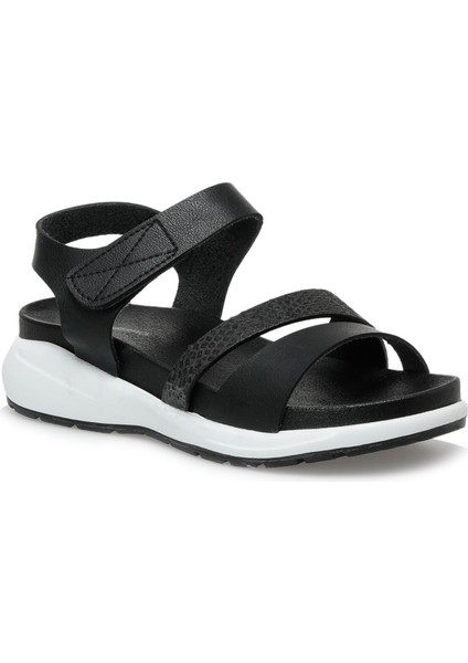 Lıma 2fx Siyah Kadın Kalın Taban Sandalet