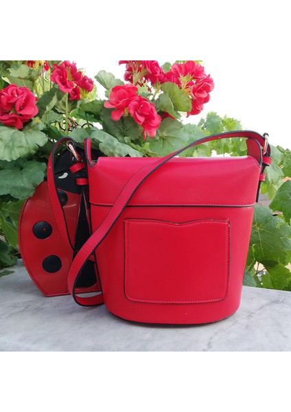 Red Elegant Kırmızı Çapraz Çanta