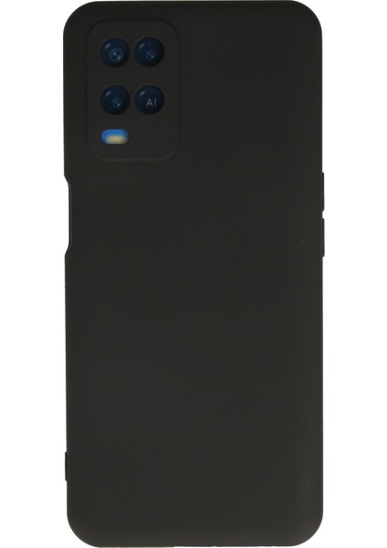 Oppo A54 4g Kapak Içi Kadife Kamera Korumalı Lansman Silikon Kılıf - Siyah