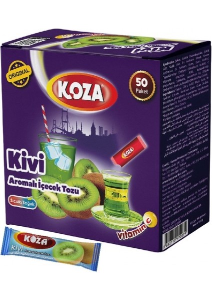 Kivi Aromalı Içecek Tozu 50 Paket