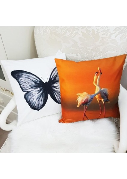 Karışık Desen Kırlent Kılıfı 2'li Kombin Set