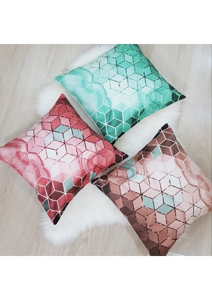 Küpler Desen Kırlent Kılıfı 3'lü Kombin Set