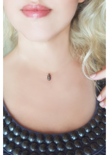 Swarovski Taşlı Gümüş Hayalet Kolye