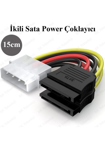 Ikili Sata Power Çoklayıcı Bakır Kablo