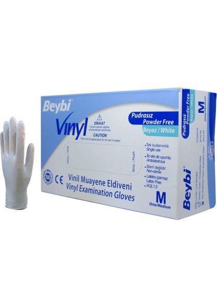 Vinill Eldiven Pudrasız Medium