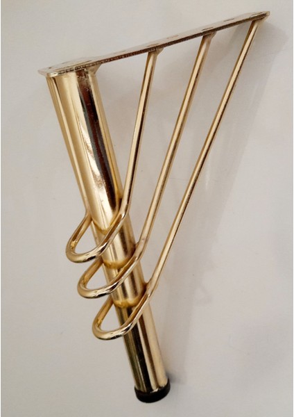 4 Adet Gold Renk Metal Tel Ayak