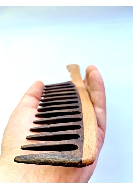 Ceviz Ağacı Kaliteli Ahşap Tarak ,model 1