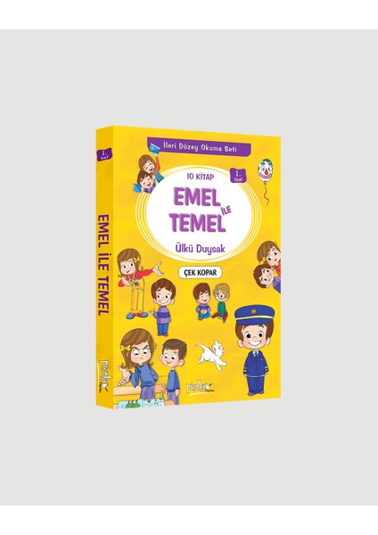 Pinokyo Yayınları Emel ile Temel İleri Düzey Okuma Düz Yazı 1.Sınıf 10 Kitap