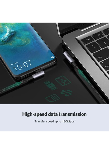 USB To Type-C 90 Derece Şarj ve Data Kablosu 2 Metre fırsatları