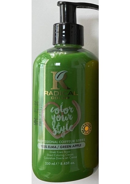 Radıcal Color Saç Boyası 250 ml Green Apple