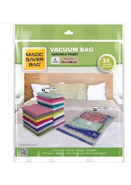 Vakumlu Poşet Jumbo 2'li