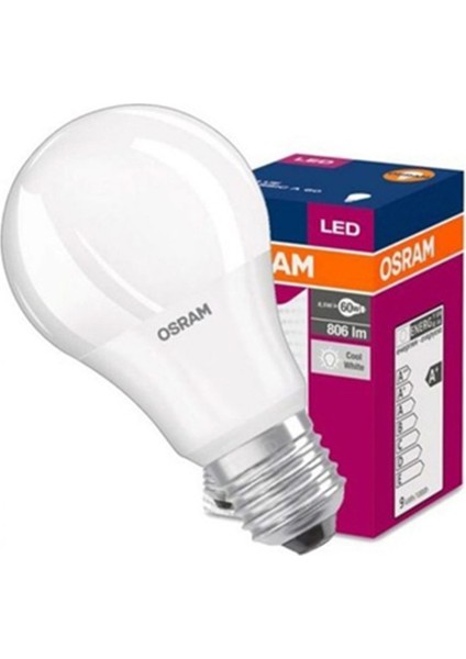 Led Value 8.5W Beyaz Işık E-27 Ampul 806 lm