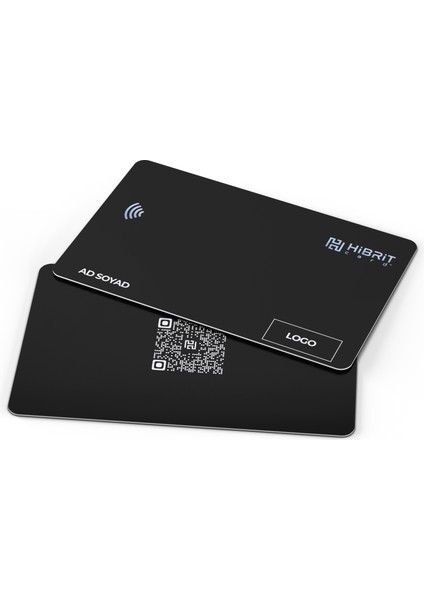 Yeni Nesil Premium Logolu Tasarım Dijital Kartvizit Hibrit Card