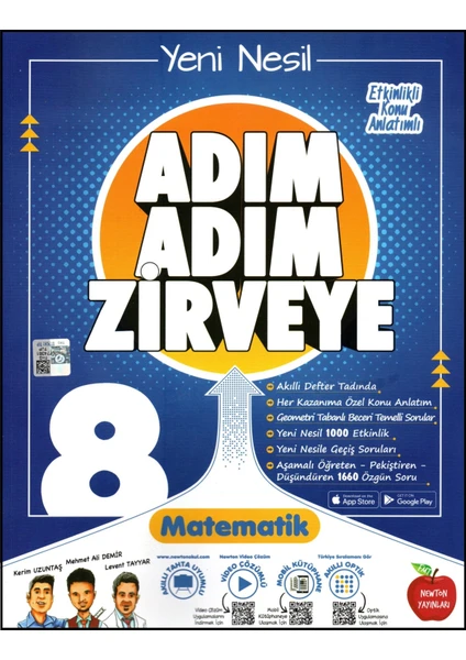 Newton Yayınları 8. Sınıf LGS Matematik Adım Adım Zirveye Soru Bankası (Ciltli)