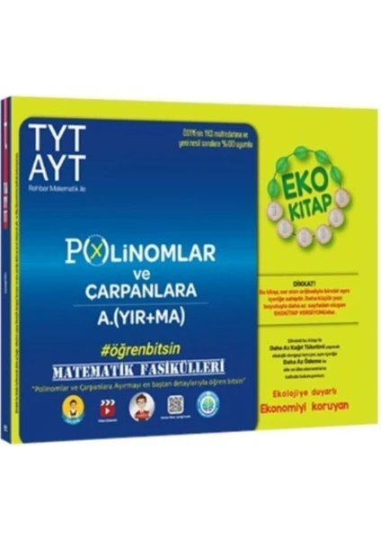 Tonguç Akademi Kampüs TYT- AYT Polinomlar ve Çarpanlara Ayırma Eko Kitap