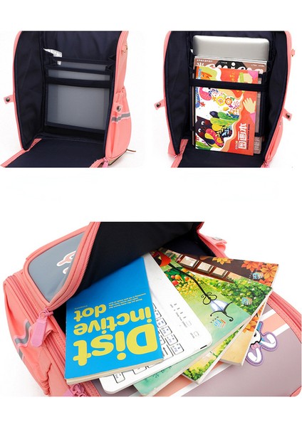 Lovehome Yibao Kontrast Ilköğretim Okul Sırt Çantası - Pembe (Yurt Dışından) modelleri