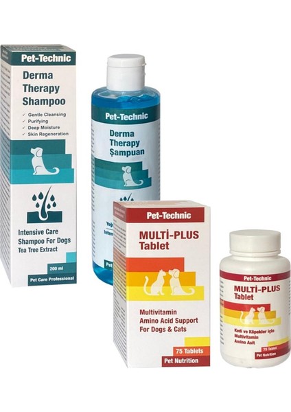 Pet Technic Derma Therapy Şampuan + Multi Plus Tablet