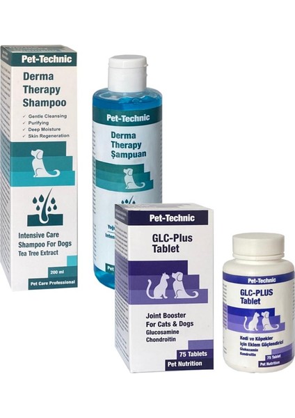 Pet Technic Derma Therapy Şampuan + Glc Plus Tablet