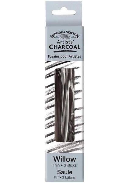 Willow Charcoal Ince Füzen Seti 3' Lü