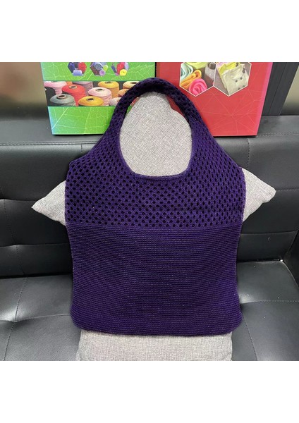 Örgü Bez Kol Çantası - Yeşil (Yurt Dışından)