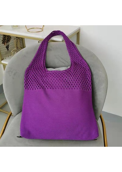 Örgü Bez Kol Çantası - Yeşil (Yurt Dışından)