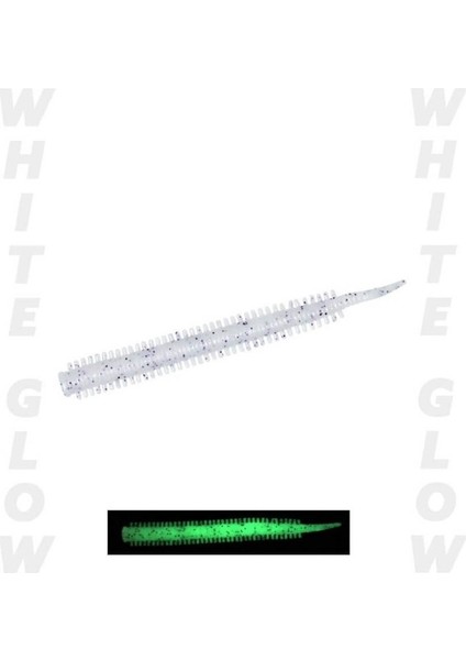 Yummy Sandworm 7cm Lrf Silikonu Pearl White Glow