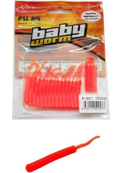 Baby Worm 5.2 cm Floating Lrf Silikonu Orange