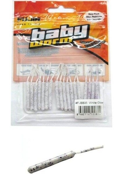 Baby Worm 5.2 cm Floating Lrf Silikonu Pearl White