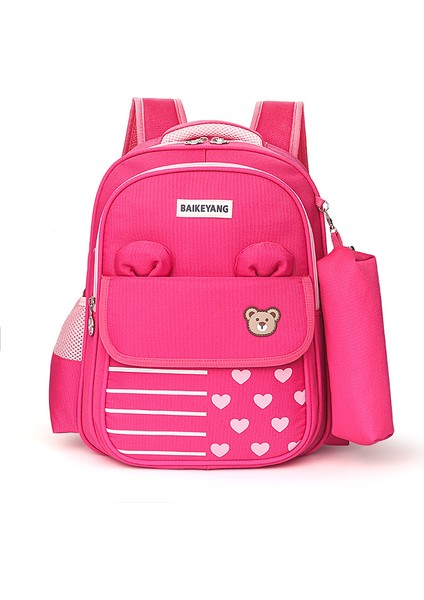 Lovehome Çocuklar Için Ilköğretim Okul Sırt Çantası - Koyu Pembe (Yurt Dışından)