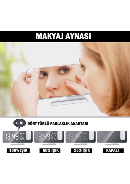 Projeksiyonlu Dijital Çalar Saat (Yurt Dışından)