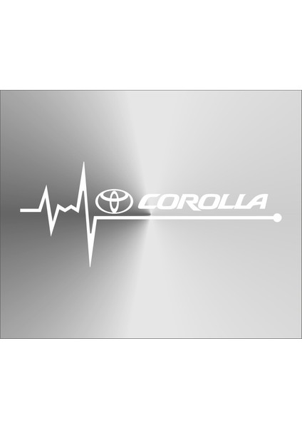 Toyota Corolla Nabız Kalp Atışı Ritim Sticker 2 Adet