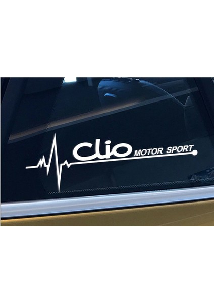 Renault Clio Nabız Kalp Atışı Sticker 2 Adet