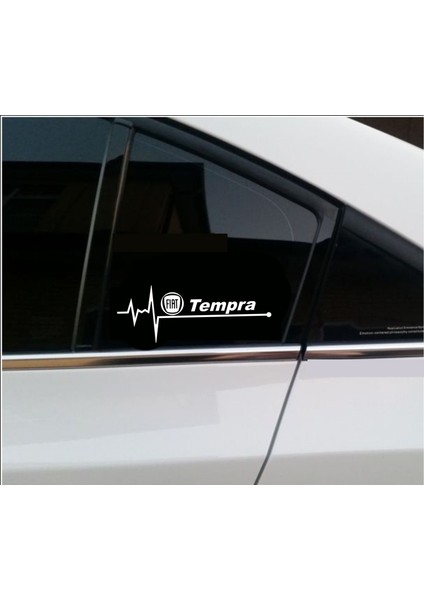 Fiat Tempra Nabız Kalp Atışı Sticker 2 Adet