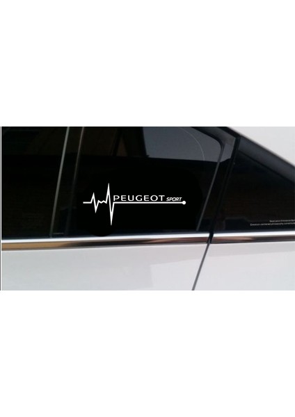 Peugeot Sport Nabız Kalp Atışı Sticker 2 Adet fiyatları