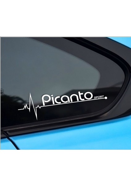 Kia Picanto Nabız Kalp Atışı Sticker 2 Adet fiyatları
