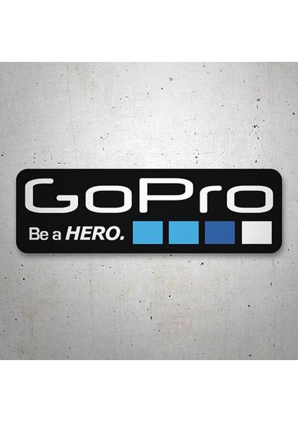 Go-Pro Logo Sticker 2 Adet Gopro Sticker