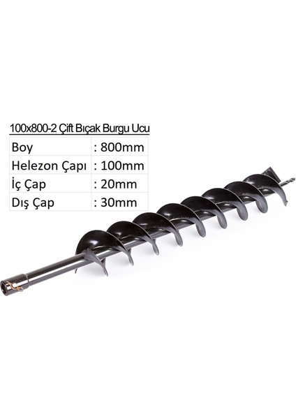 Toprak Burgusu 100 mm