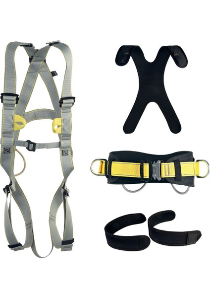 Basic + Padding + Pole Iı Full Body Harness Endüstriyel Grey